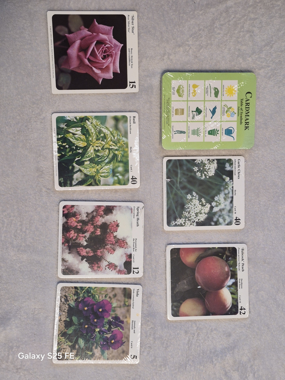 Vintage My Green Gardens Plant Cards Set & Single Card